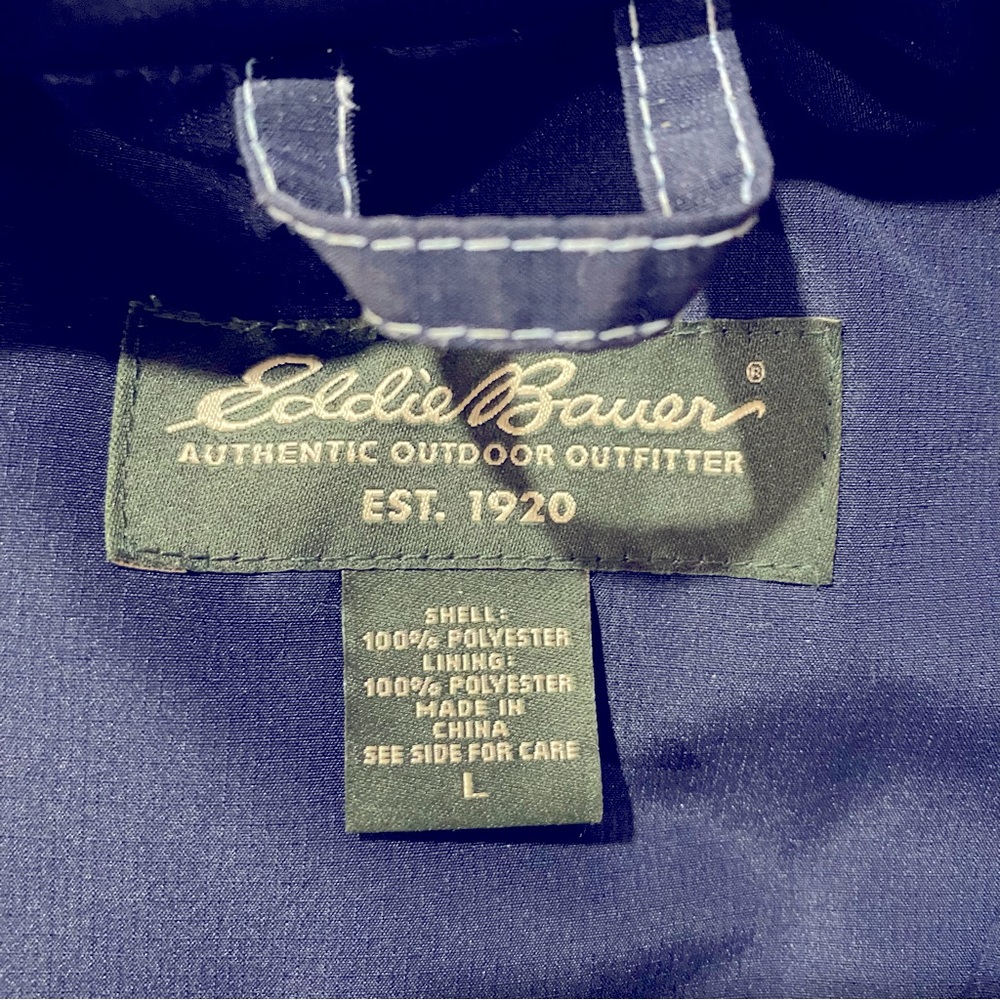 Eddie Bauer Hooded Rain Jacket M - Picture 4 of 6